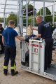 Absturzsicherung über am Baukran in Wriedel