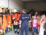 Brandschutzerziehung mit der 3. Klasse Grundschule Wriedel