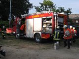 Übung, Gasexplosion zerstört Haus in Wriedel