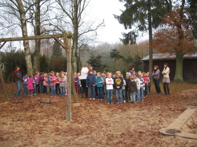 Räumungsübung an der Grundschule Wriedel