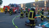Alarm Übung Gefahrgutzug Nord in Barum