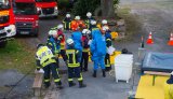 Alarm Übung Gefahrgutzug Nord in Barum