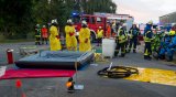 Alarm Übung Gefahrgutzug Nord in Barum
