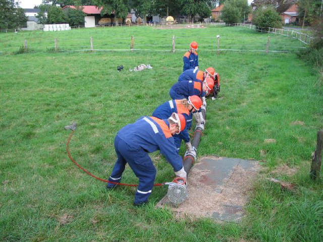 Generalprobe der Jugendfeuerwehr für die Leistungsspange