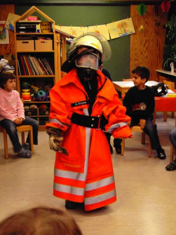 Brandschutzerziehung im Spatzennest