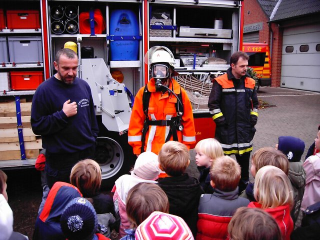 Brandschutzerziehung im Spatzennest